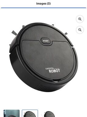 Intelligent, Ultra Slim Quiet, Fully Automatic Sweeping Robot -Black